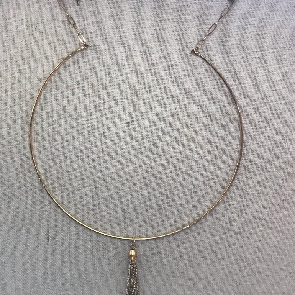 Stella & dot hammered gold choker